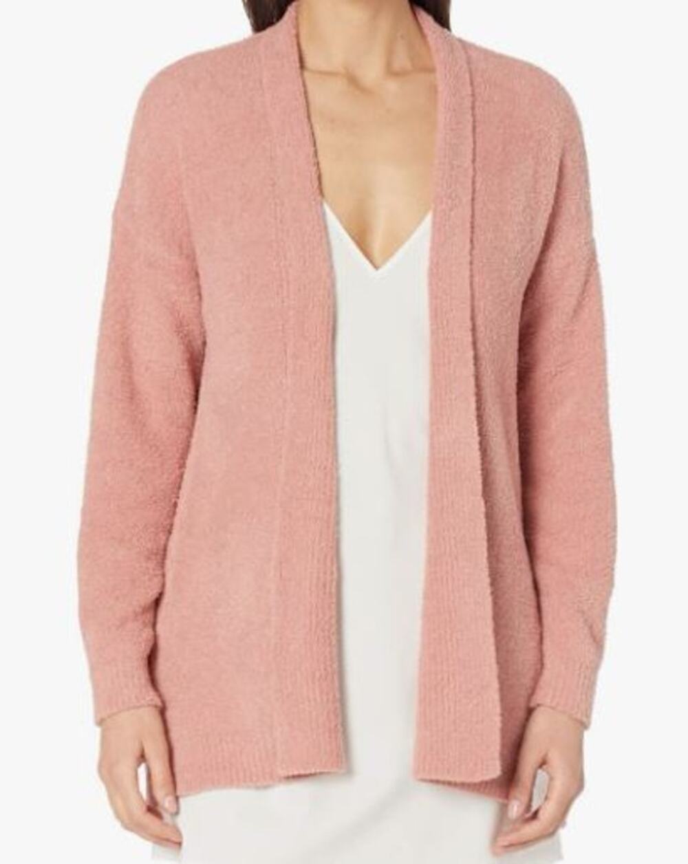 Natori Women's Serenity Open Front Cardigan, FROSE Size XL SUPER SOFT